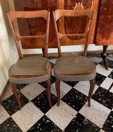 Coppia sedie modernariato da rivedere