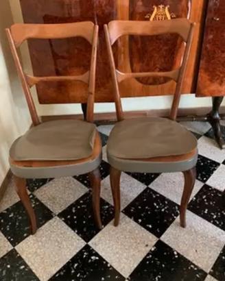 Coppia sedie modernariato da rivedere