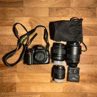 Nikon D5000 + 3 Ottiche