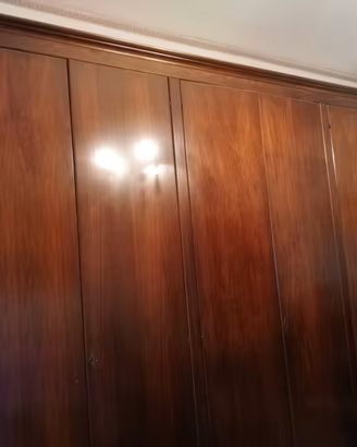 Armadio camera da letto 6 ante noce scuro