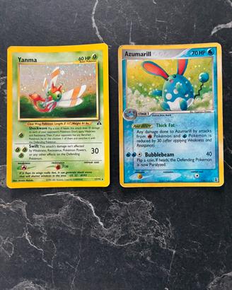 Azumarill 114/113 e Yanma 17/75 ENG vintage
