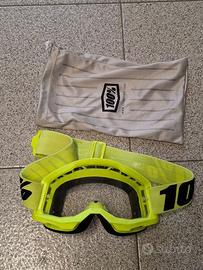 Maschera 100% Strata 2 FLUO, MTB e Cross, Taglia L