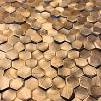 Piastrelle in Mosaico in alluminio oro