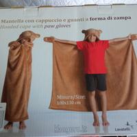 Mantella guanti e cappuccio Kanguru e tappetino