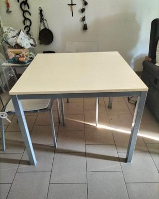 Tavolo + sedie misura 90x90
