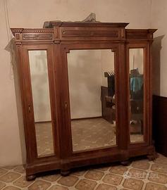 armadio in noce massello inizio '900