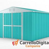 Box struttura lamiera Acciaio 327x307 azzurro