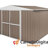 Box in Acciaio da giardino 360x345cm tortora