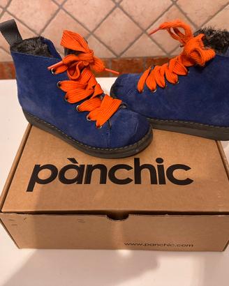 Pan Chic bambino blu elettrico scamosciato