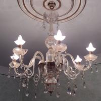 Lampadario soggiorno classico in vetro di Murano