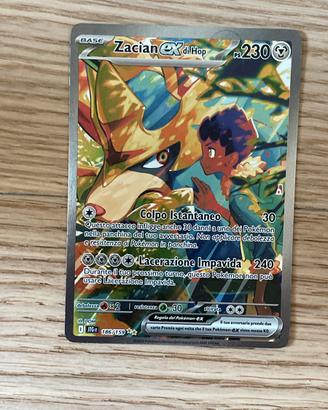 Carta pokemon Zacian EX di hop