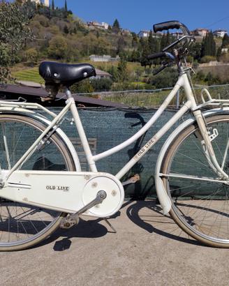 Bici a bacchetta Vintage Peripoli bianca