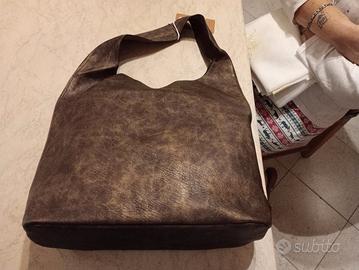 Borsa in similpelle marrone HOGGI