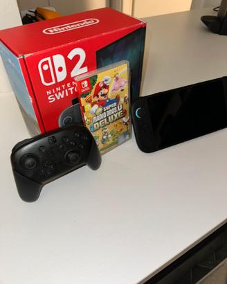 Nintendo Switch 2 + Pro Controller 1 + Super Mario