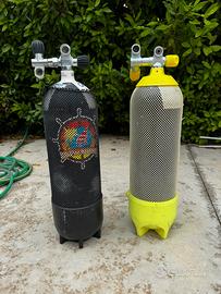 due bombole sub da 10 litri