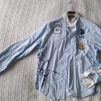 Camicia U.S. Polo Assn. righe celesti/bianche. 39