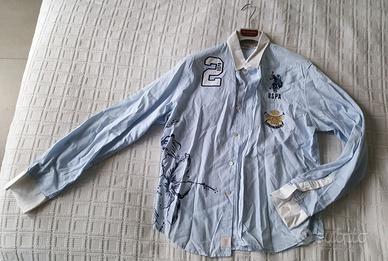 Camicia U.S. Polo Assn. righe celesti/bianche. 39