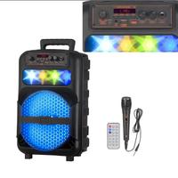 Cassa bluetooth portatile karaoke 1200 watt pmpo 