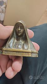 scultura bronzo Madonna del  grappa