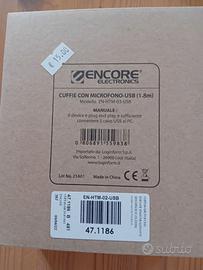 Cuffia con microfono Encore usb