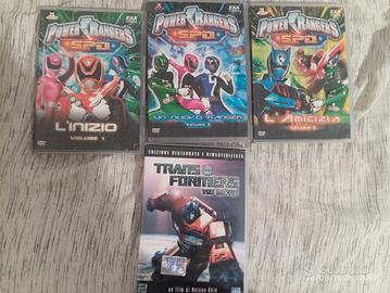 DVD Episodio Power ranger e Film transformers