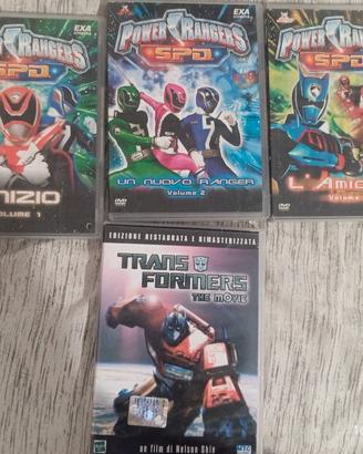 DVD Episodio Power ranger e Film transformers