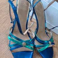 Sandalo guess blu turchese