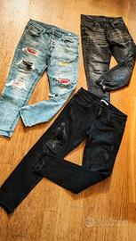 Lotto 3 jeans uomo. Zara, Denim