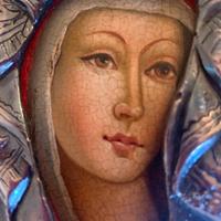 Icona Religiosa Russa Fine'800 in Riza Argento 925