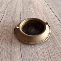 Posacenere Vintage Retrò '70 in Ottone con Anelli