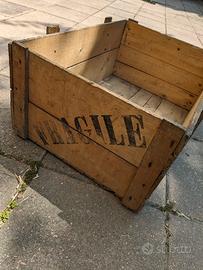 scatolone legno per spedizioni anni 40