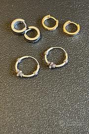 Set orecchini a cerchio