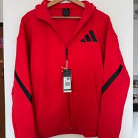 Hoody felpa Adidas con zip e cappuccio