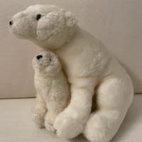 peluche Orso Polare mamma e cucciolo 