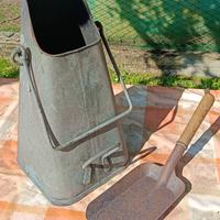 Contenitore per carbone treno Svizzero Epoca '900