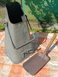 Contenitore per carbone treno Svizzero Epoca '900