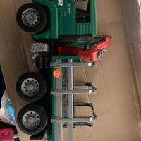 Camion bruder legname e camion pompieri