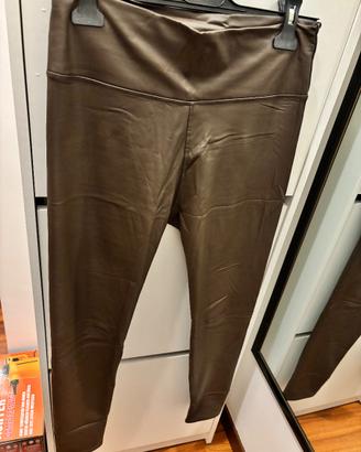 Leggings termici marroni