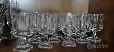 12 bicchieri vintage anni 60