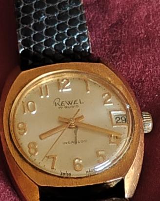 Orologio Rewel Swiss Funzionante Anni 70 meccanico