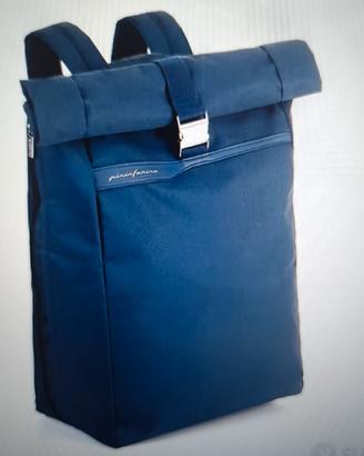 Zaino Pininfarina Roll Top Blu Navy Porta PC