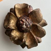 Fiore di peonia in legno