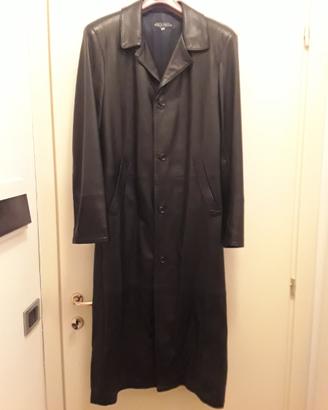 Giacca lunga uomo in vera pelle