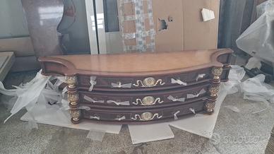 Consolle classica in legno – nuova, senza gambe