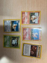 lotto carte pokemon vintage