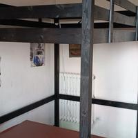 Letto matrimoniale soppalcato Ikea Storà 