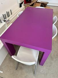 Tavolo legno colorato