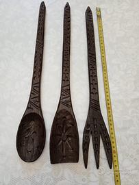 Set di utensili da cucina in legno