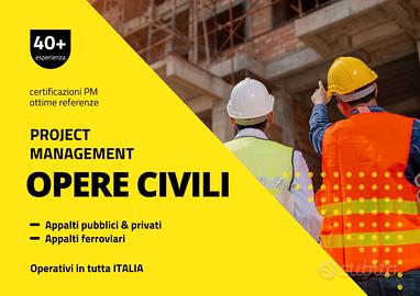 Esperto Ingegnere per Gestione Opere Civili ITALIA