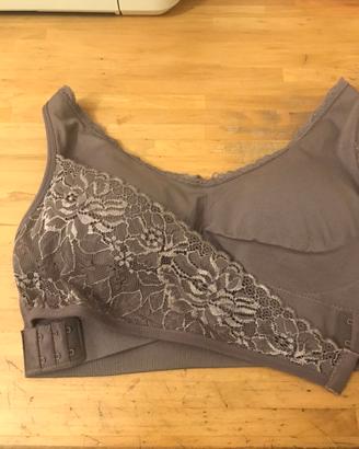 Bralette bra reggiseno sportivo con incrocio tg. L